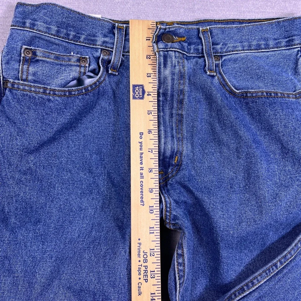 NWT George Regular Fit Mid Rise Jeans Mens 32x30 Medium Wash Blue Cotton